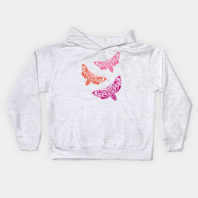 Bright moths Kids Hoodie by Nice Surprise